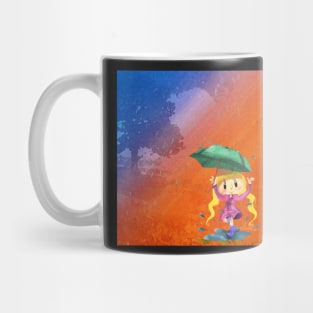 Dancing in the rain illustration Mug